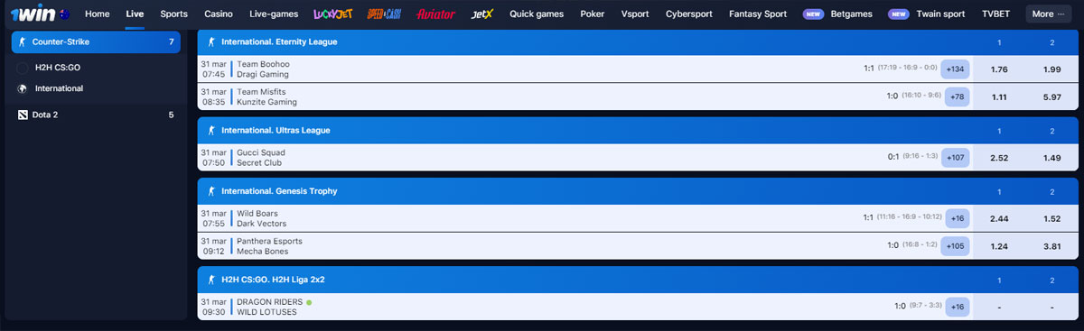 1win CSGO